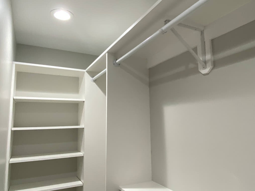 Parker Croft walk-in closet.